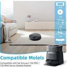 Özelsa Ecovacs Deebot T30 Omni / T30 Pro Omni Elektrikli Süpürge Ana Yan Fırça Hepa Filtreler Paspas Bezi Toz Torbaları Aksesuarlar (Yurt Dışından)