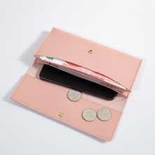 Runxi Life Hall Cüzdan Kadın Uzun Basit Moda Dövüş Çanta Çok Fonksiyonlu Kart Yuvası Değişim Kutusu (Yurt Dışından)