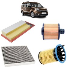 Opar Fiat Doblo 95 Beygir Euro 5 4lü Karbon Filtre Bakım Seti 1.3 D Multijet 2016 Sonrası KİT1473F