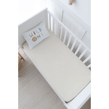 Tuğba Kuğu Anne Yanı Beşik Lastikli Çarşaf Seti (55X95) - Royal Series - Wild One