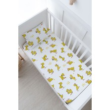 Tuğba Kuğu Anne Yanı Beşik Lastikli Çarşaf Seti - Iconic Serisi - Eğlenceli Ördekler