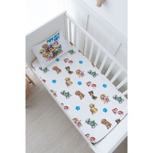 Tuğba Kuğu Anne Yanı Beşik Lastikli Çarşaf Seti (55X95) - Cartoon Serisi - Paw Patrol