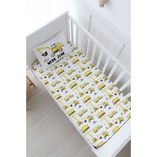 Tuğba Kuğu Bebek Boy Lastikli Çarşaf Seti - Iconic Serisi - Iş Makinaları