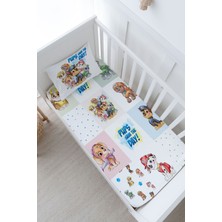 Tuğba Kuğu Bebek Boy Lastikli Çarşaf Seti - Cartoon Serisi - Paw Patrol Patchwork