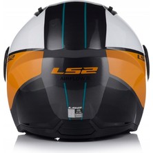 Ls2 Aırflow 2 Cover Siyah-Beyaz-Gold Açık Motosiklet Kaskı