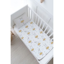 Tuğba Kuğu Bebek Boy Lastikli Çarşaf Seti - Iconic Serisi - Tavşanın Rüyası