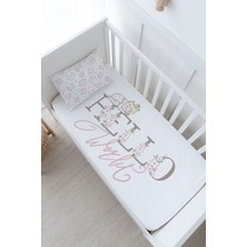 Tuğba Kuğu Bebek Boy Lastikli Çarşaf Seti - Pure Baby Serisi - Hello World