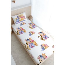 Tuğba Kuğu Tek Kişilik Lastikli Çarşaf Seti - Cartoon Serisi - Winnie The Pooh