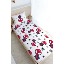 Tuğba Kuğu Tek Kişilik Lastikli Çarşaf Seti - For Baby Serisi - Örümcek Adam