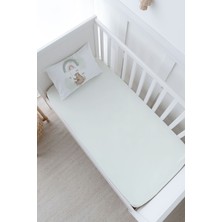 Tuğba Kuğu Bebek Boy Lastikli Çarşaf Seti - Royal Series - Welcome Baby Bear