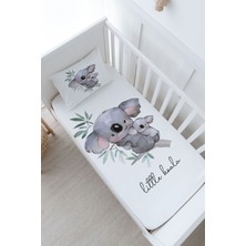 Tuğba Kuğu Bebek Boy Lastikli Çarşaf Seti - Pure Baby Serisi - Bebek ve Anne Koala