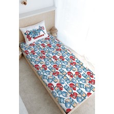 Tuğba Kuğu Tek Kişilik Lastikli Çarşaf Seti - Cartoon Serisi - Super Heroes