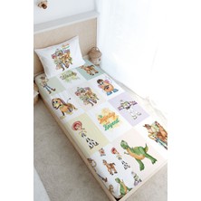 Tuğba Kuğu Tek Kişilik Lastikli Çarşaf Seti - Cartoon Serisi - Toy Story Patchwork