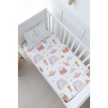 Tuğba Kuğu Bebek Boy Lastikli Çarşaf Seti - Iconic Serisi - Vintage Uzay