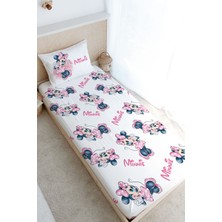 Tuğba Kuğu Tek Kişilik Lastikli Çarşaf Seti - Cartoon Serisi - Minnie