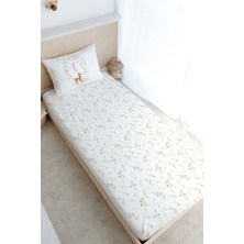 Tuğba Kuğu Tek Kişilik Lastikli Çarşaf Seti - Little Deer Series - T Harfi