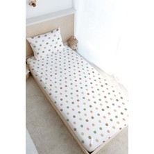 Tuğba Kuğu Tek Kişilik Lastikli Çarşaf Seti - Iconic Serisi - Noktalar