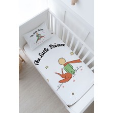 Tuğba Kuğu Bebek Boy Lastikli Çarşaf Seti - Pure Baby Serisi - Tilki ve Küçük Prens
