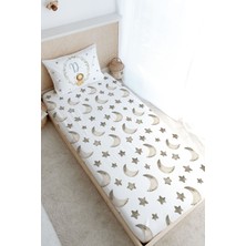 Tuğba Kuğu Tek Kişilik Lastikli Çarşaf Seti - Little Lion Series - D Harfi