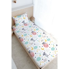 Tuğba Kuğu Tek Kişilik Lastikli Çarşaf Seti - Iconic Serisi - Uykucu Koala