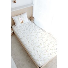 Tuğba Kuğu Tek Kişilik Lastikli Çarşaf Seti - Little Deer Series - Ş Harfi