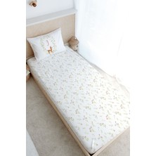 Tuğba Kuğu Tek Kişilik Lastikli Çarşaf Seti - Little Deer Series - I Harfi