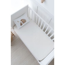 Tuğba Kuğu Anne Yanı Beşik Lastikli Çarşaf Seti (55X95) - Royal Series - Baby Bear