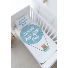 Tuğba Kuğu Anne Yanı Beşik Lastikli Çarşaf Seti - Pure Baby Serisi - Bear Dream