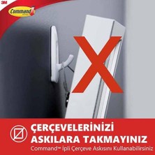 3M Command | İpli Askı Arkası, Küçük, Çerçeveler İçin, İz Bırakmaz ve Güçlü Yapışkan