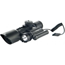 Lisinya 3-10X42  Zoomlu Av Tüfeği Dürbünü  Lazeri Zenon Fenerli M9 ( Lisinya )