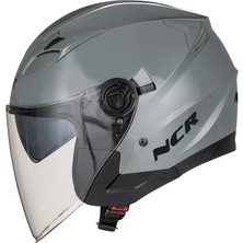 Ncr Kask Çenesiz Vizörlü 708 Ece Belgeli-Nardo Gri