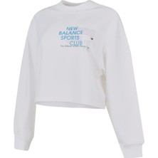 Nb WNC1502 Beyaz Kadın Sweatshirt