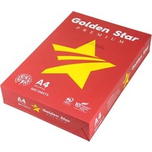Golden Star A4 Fotokopi Kağıdı 80 gr - 1 Koli 5 Paket & 2500 Yaprak