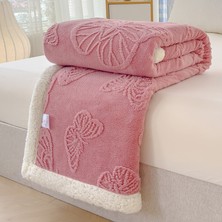 Out Yuy 1 Parça Butterfies Jakarlı Battaniye Yumuşak Rahat 100*150CM (Yurt Dışından)