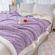 Out Yuy 1 Parça Butterfies Jakarlı Battaniye Yumuşak Rahat 100*150CM (Yurt Dışından)