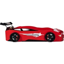 Ferramini Bazalı Kırmızı Arabalı Yatak Sport Mst Işıklı