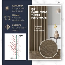 %100 Blackout Ekstraforlu Fon Perde - Pilesiz