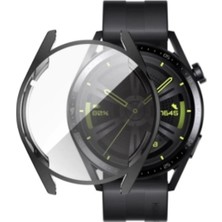 Ekoodukkan Huawei Gt3 - 42MM Uyumlu Tam Koruma Kasa ve Ekran Koruyucu Silikon Kılıf