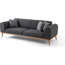 Edsy Home Rebul 3'Lü Koltuk+Bella Yuvarlak Sehpa