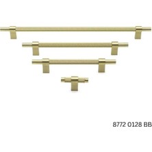 System Mobilya Kulbu Mat Altın 128 mm Kulp (SY8772 0128 Bb-Bb)