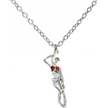 Herşey Nota İskelet Suicide Skeleton Gotik Renkli Kolye