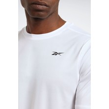 Reebok SS TECH TEE Beyaz Erkek Kısa Kol T-Shirt