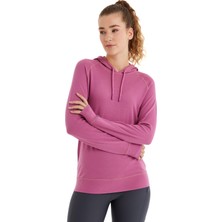 Kadın Kapüşonlu Flash Thermal Pembe Sweatshirt C8T3N9O5