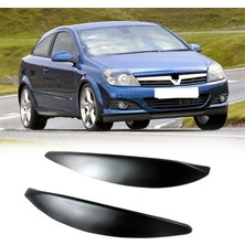 Hbemirror Araba Ön Far Lambası Kaşları Göz Kapakları Kalıplama Kapak Trimler Opel Vauxhall Astra H Mk5 2004 - 2009 2007 2008 (Yurt Dışından)