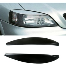 Hbemirror Araba Ön Far Lambası Kaşları Göz Kapakları Kalıplama Kapak Trimler Opel Vauxhall Astra H Mk5 2004 - 2009 2007 2008 (Yurt Dışından)