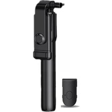 Işıklı Siyah Taşınabilir Bluetooth Tripod & Selfie Çubuğu – Telefon ve Aksiyon Kamerası Uyumlu, Uzaktan Kumandalı