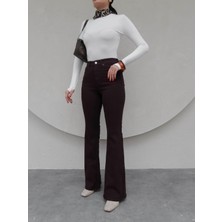 Esra Helvacı Acı Kahve Ispanyol Paça Jean