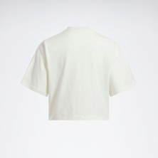 Reebok Ae Vector Top Ekru Kadın Kısa Kol T-Shirt