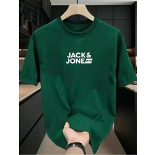 Medinenur Jack Jone Yazı  Baskılı Basic T-Shirt