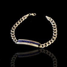 Necati Gün Baget Taşlı Plaka Gurmet Erkek Bileklik